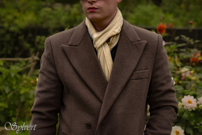 Sylvért, Pashmina, Coronis, Corvella, 100% Natural, organic, undyed, Luxury, Heritage, Sustainable, slow fashion, quiet luxury. Sylvert. Scarf, Stole, Shawls, Hand loomed, cruelty-free