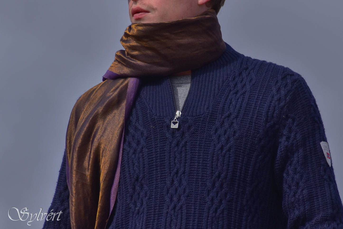 Sylvért, Blended Shawl, Silk,  Cashmere, Vissera, moonlight, zari, 100% Natural, organic Dye, Luxury, Heritage, Sustainable, slow fashion, quiet luxury. Sylvert.