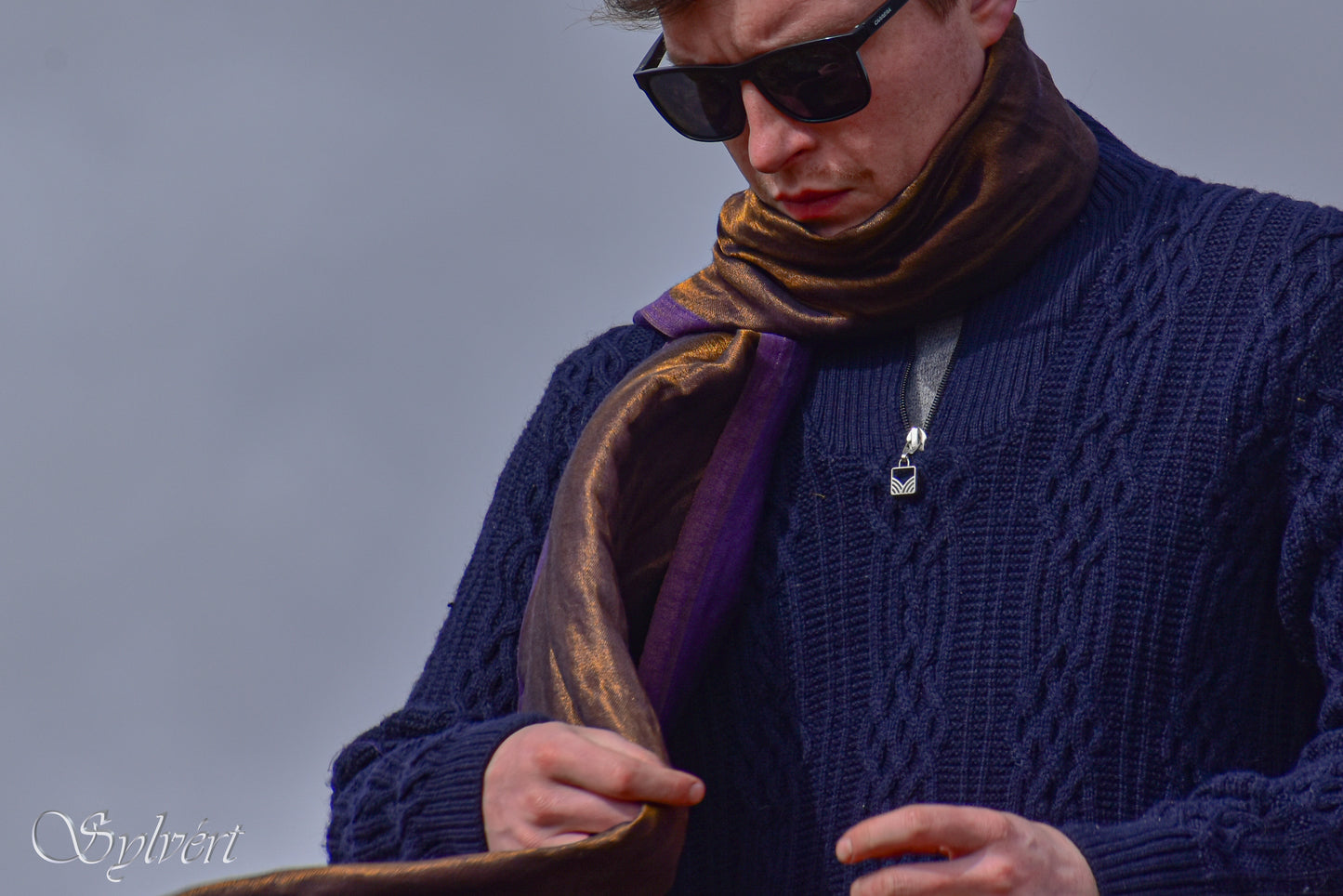 Sylvért, Blended Shawl, Silk,  Cashmere, Vissera, moonlight, zari, 100% Natural, organic Dye, Luxury, Heritage, Sustainable, slow fashion, quiet luxury. Sylvert.