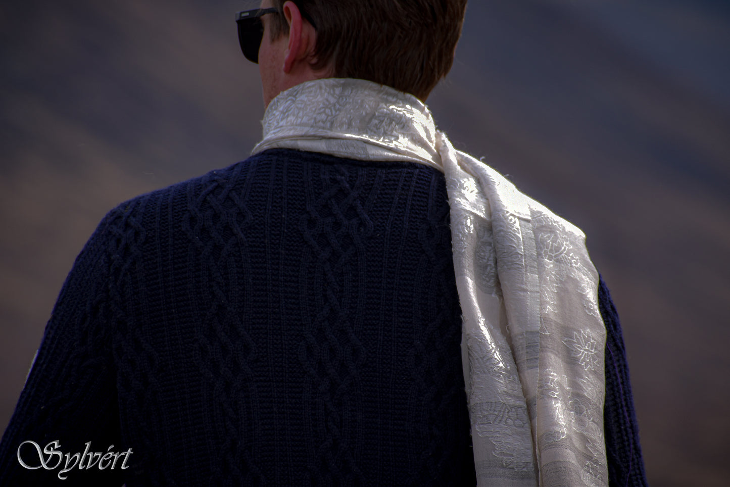 Sylvért, Pashmina, Silk,  Coronis, Coronella Serica, 100% Natural, Vegetable Dye, Luxury, Heritage, Sustainable, slow fashion, quiet luxury. Sylvert. hand made, hand loomed.